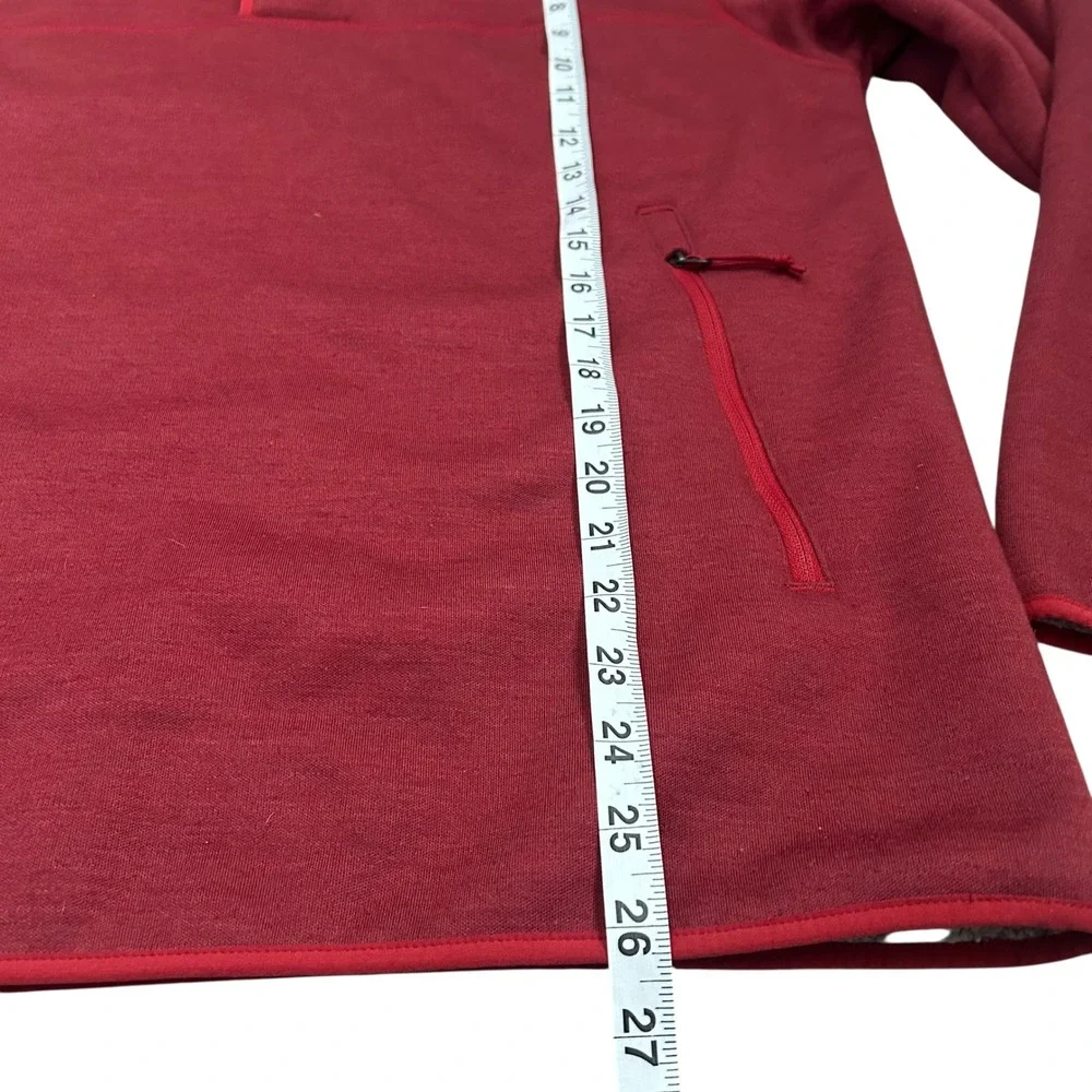 The North Face Mens Sherpa Patrol‎ Snap Pullover Red Gorpcore Hiking Medium